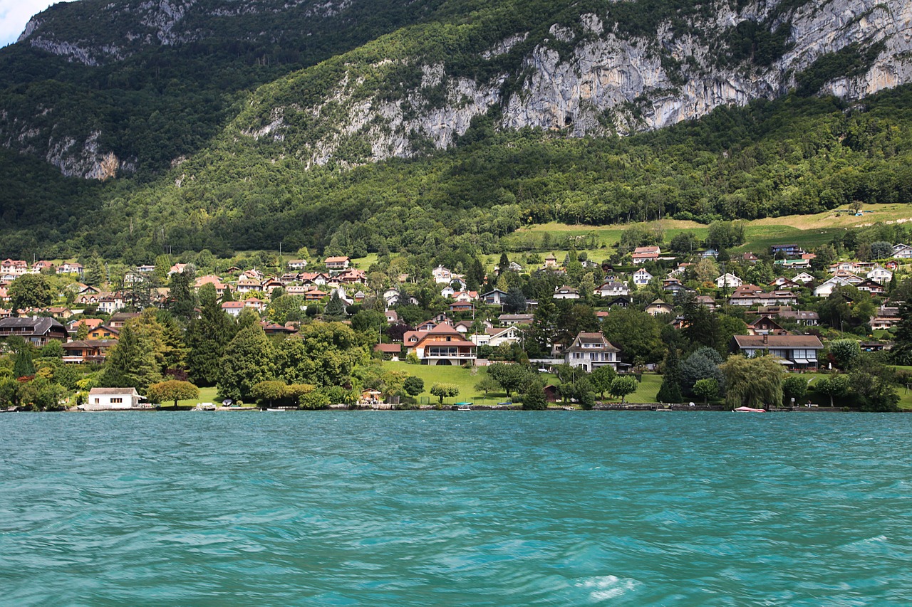 annecy lake city free photo