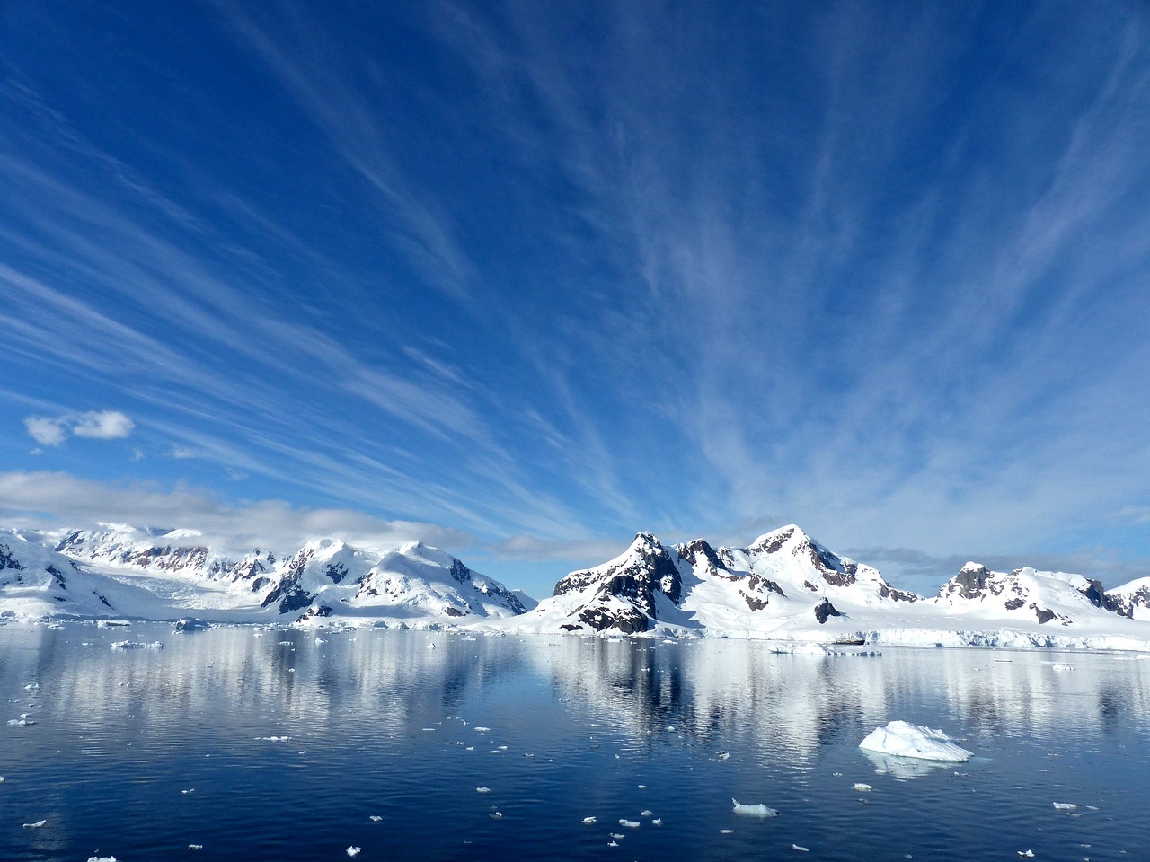 antarctica paradise bay cold free photo