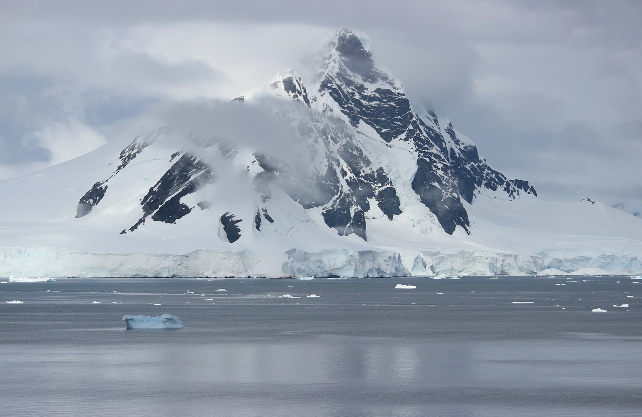 antarctica sea landscape free photo