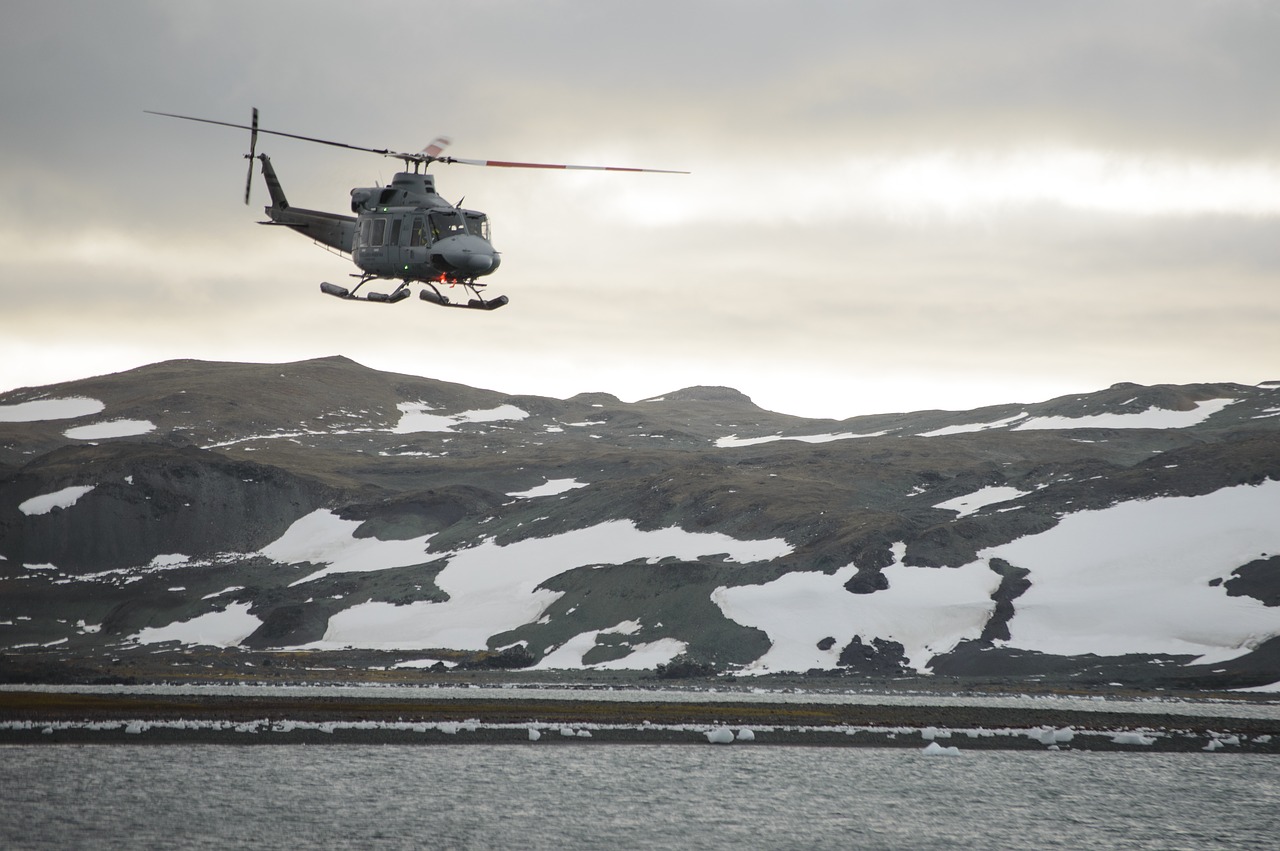 antarctica  helicopter  logistics free photo