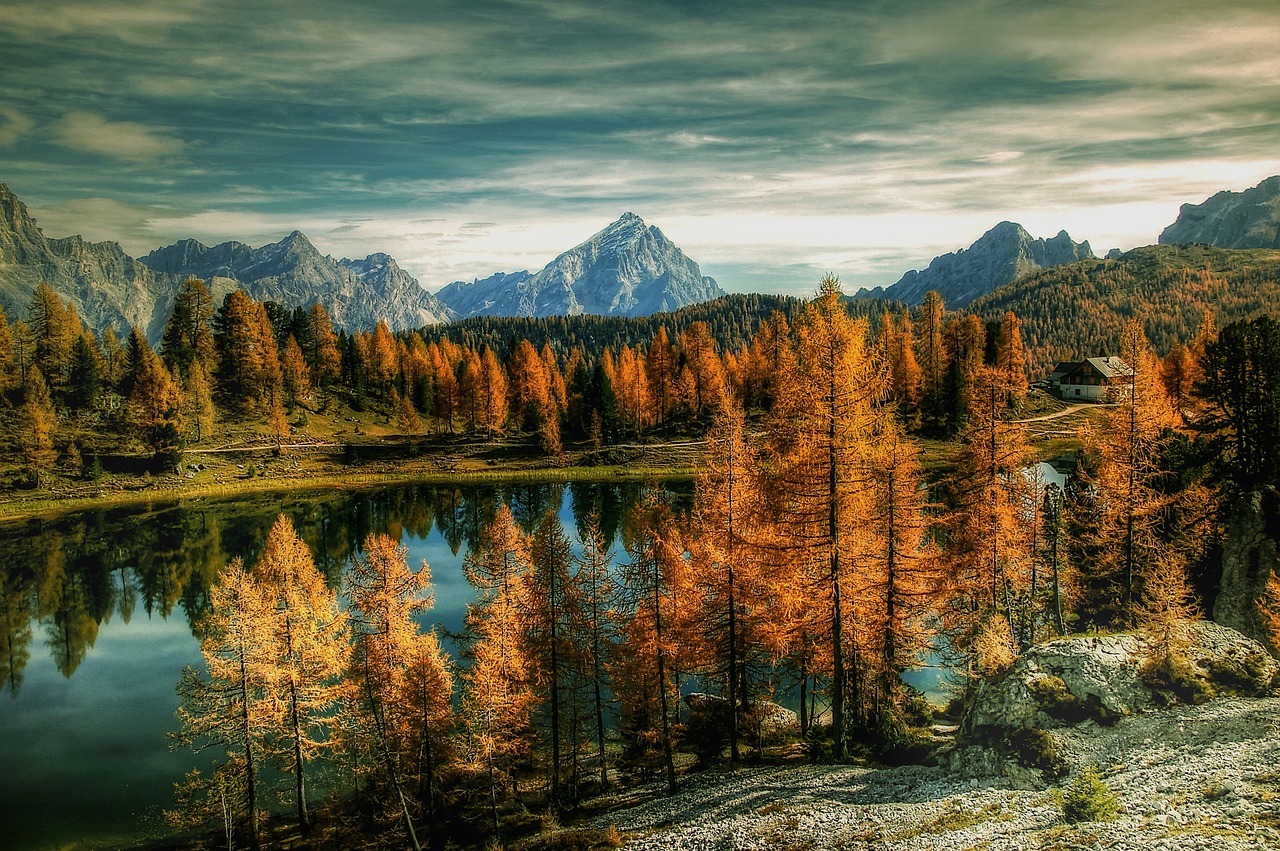 antelao  dolomites  bergsee free photo