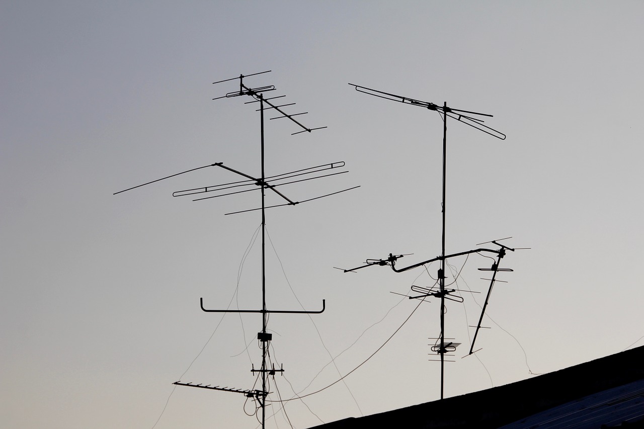 antennas reception radio free photo