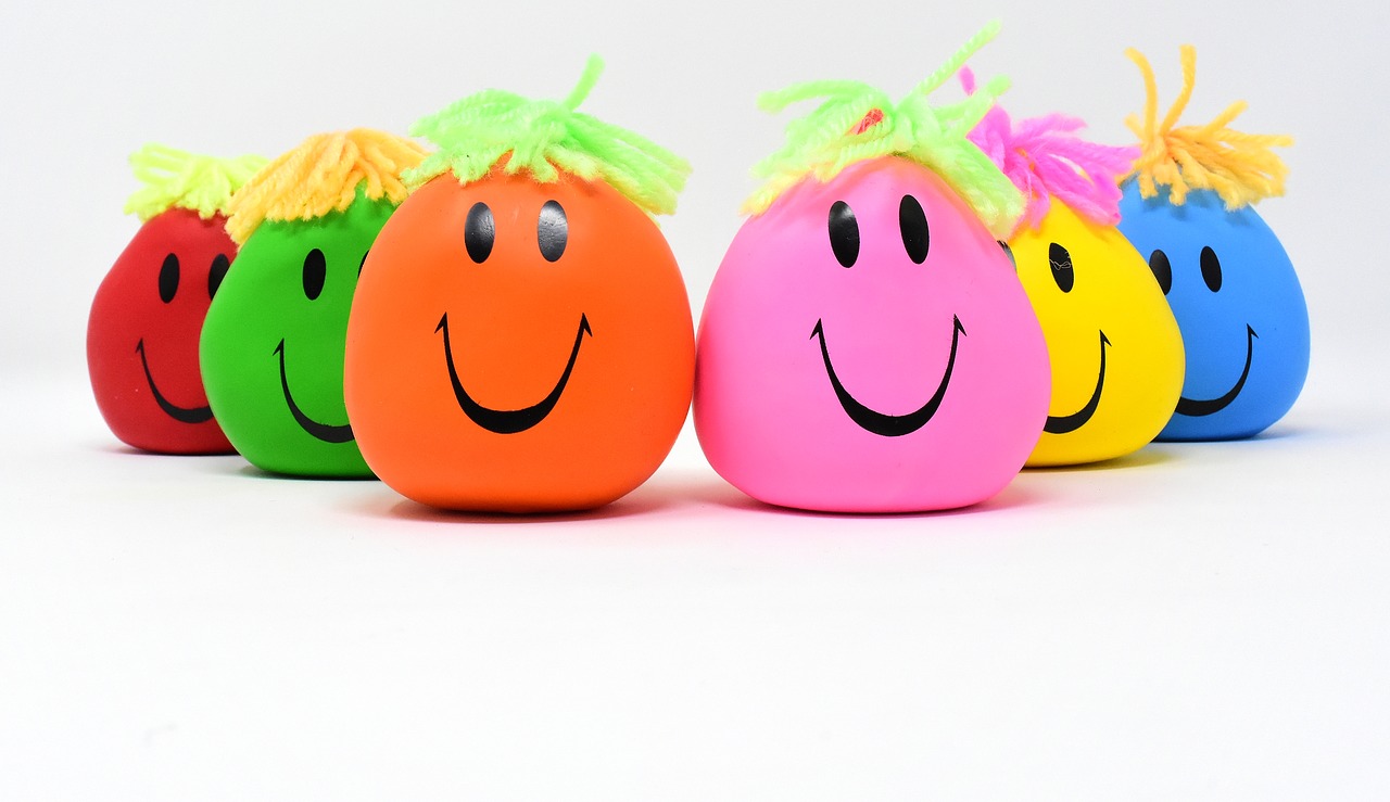anti-stress balls funny troop smilies stress reduction free photo