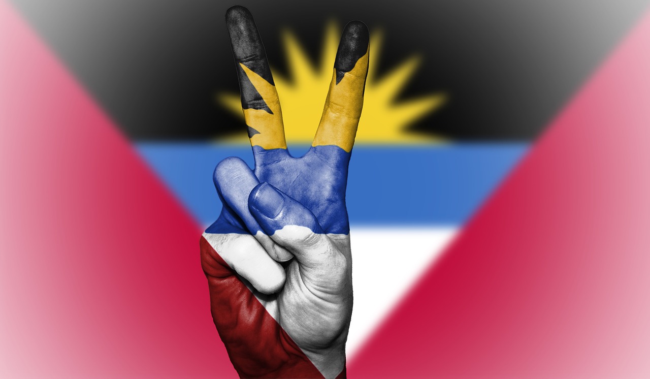 antigua and barbuda peace flag free photo