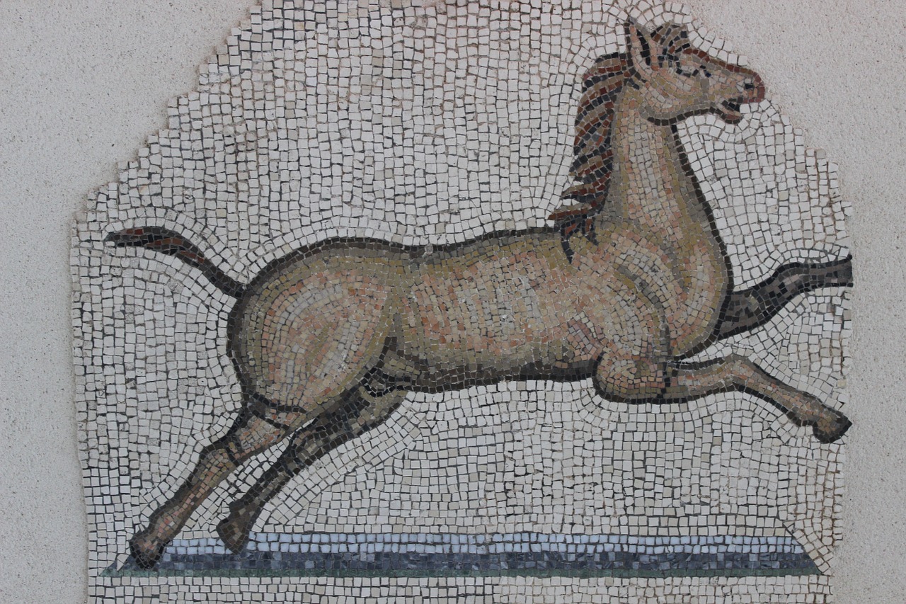 antique mosaic rome free photo