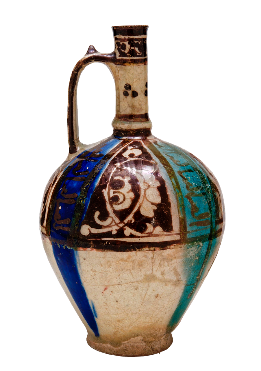 antique bottle with handle iran free photo