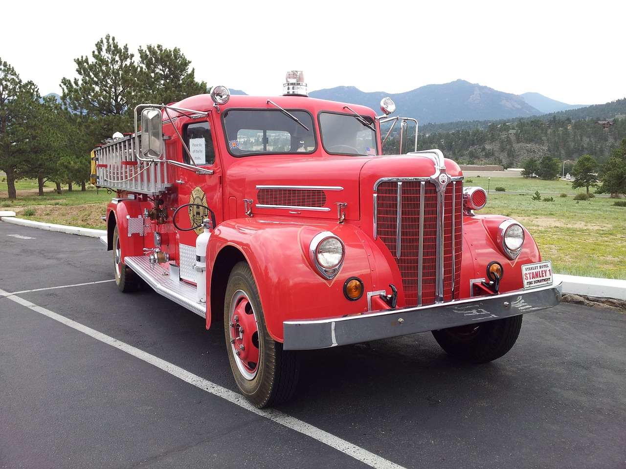 antique fire truck fire truck antique free photo