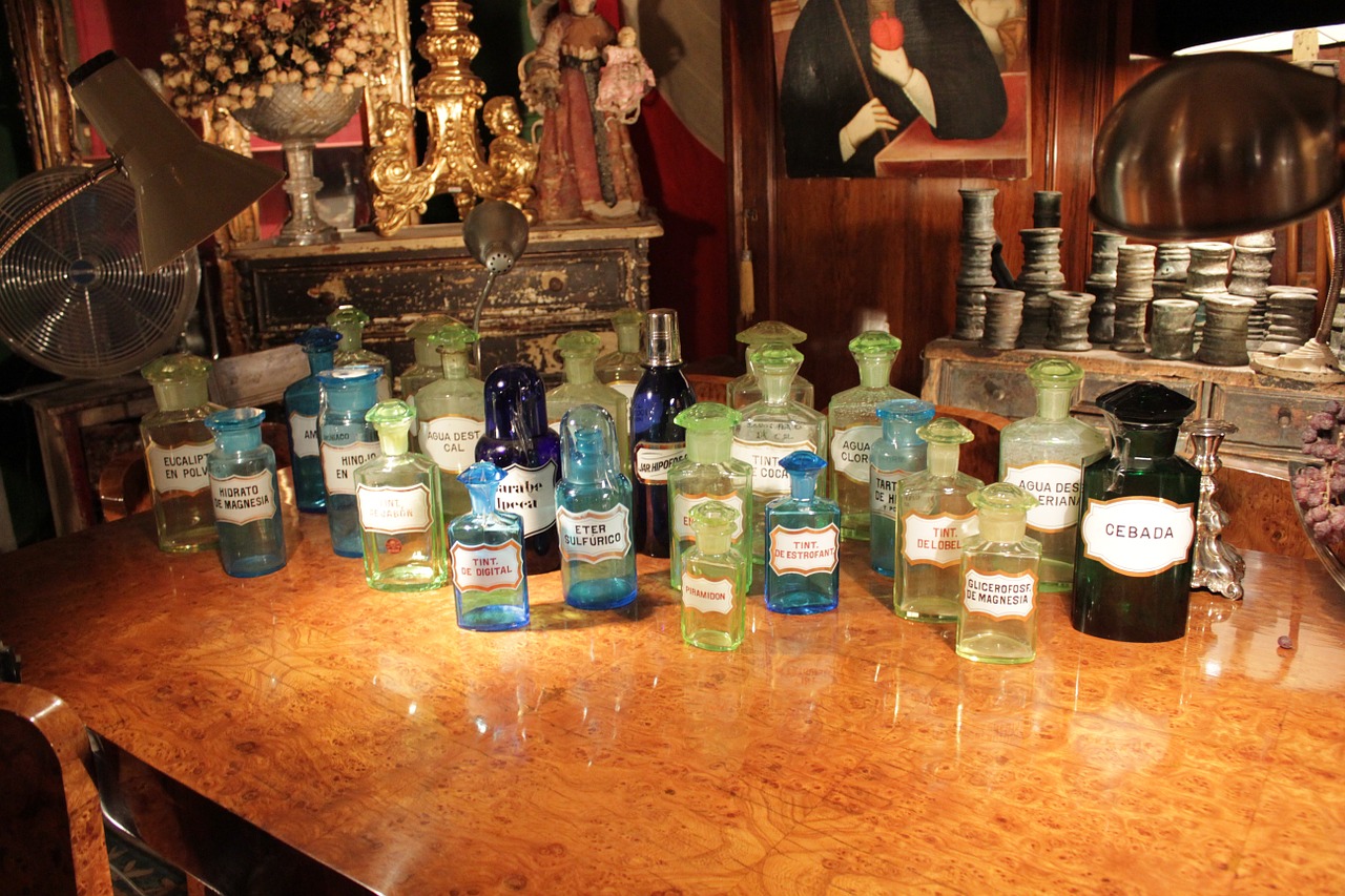 antiques bottles perfumery free photo