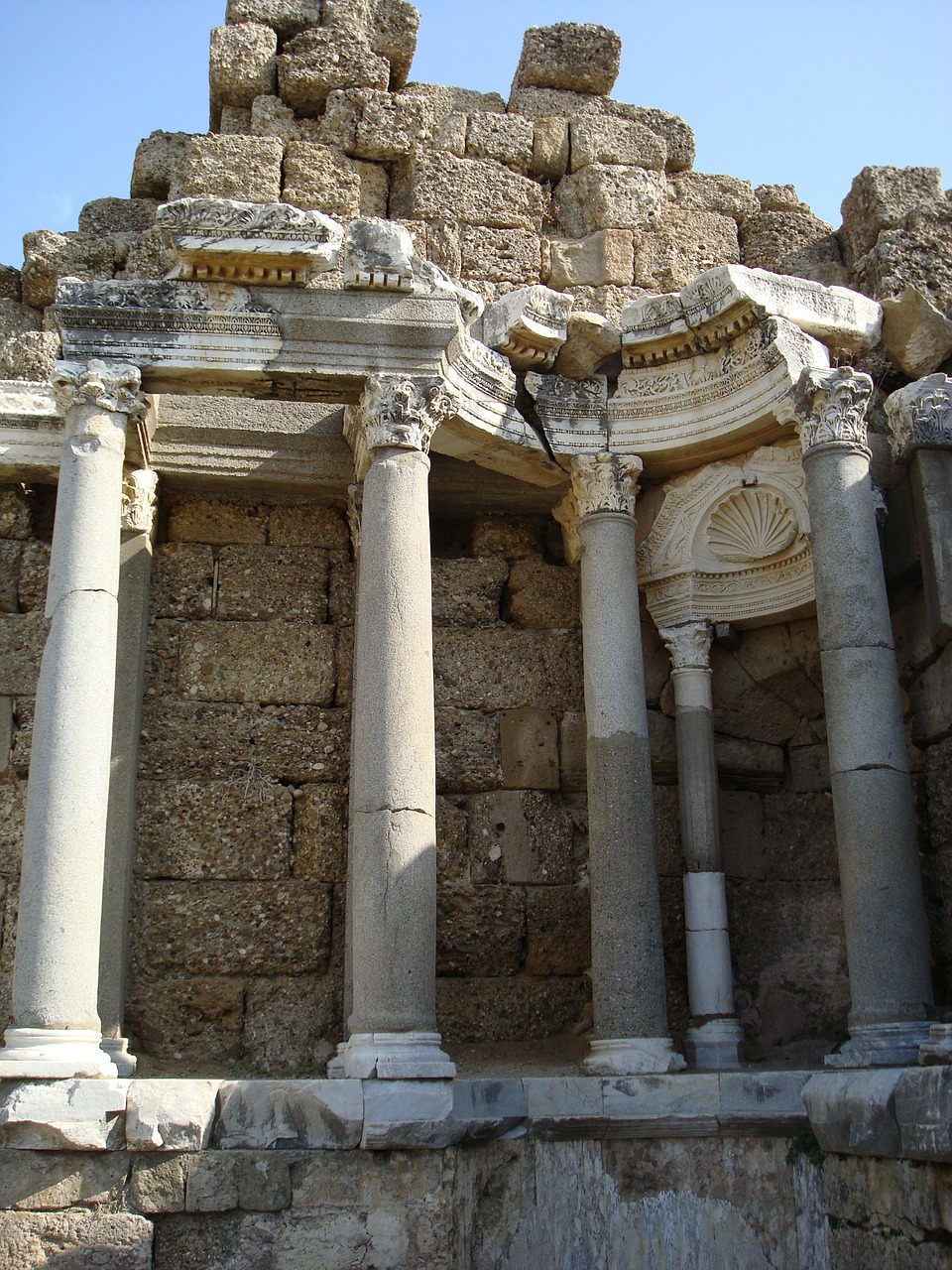 antiquity ruin pillar free photo