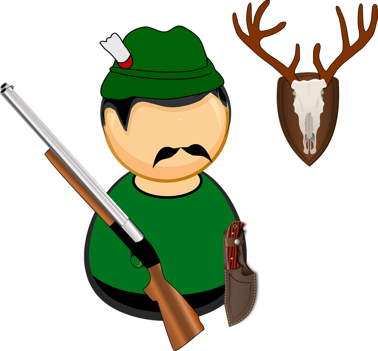antlers comic characters deer free photo