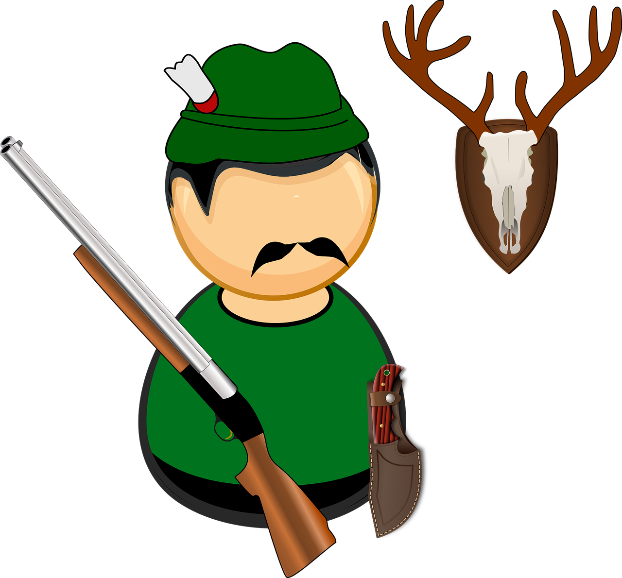 edit-free-photo-of-antlers-comic-characters-deer-game-gamekeeper