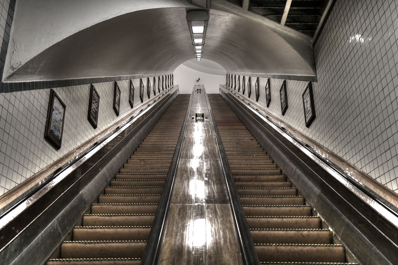antwerp escalator architecture free photo