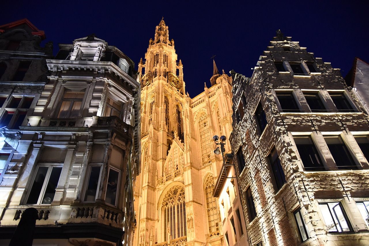 antwerp cathedral of our lady church free photo