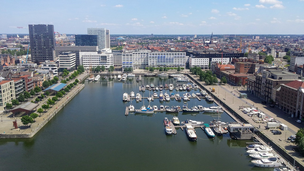 antwerp marina dock free photo