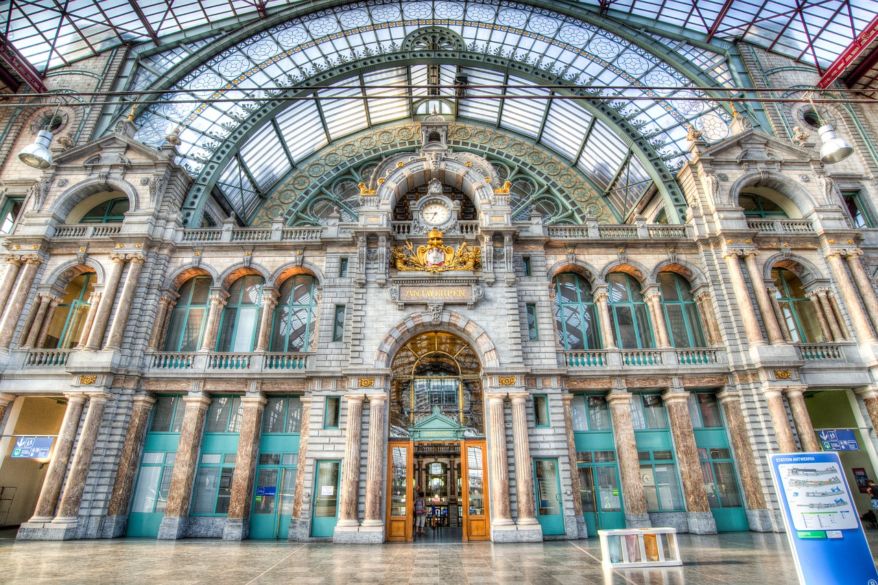 antwerp station central station free photo