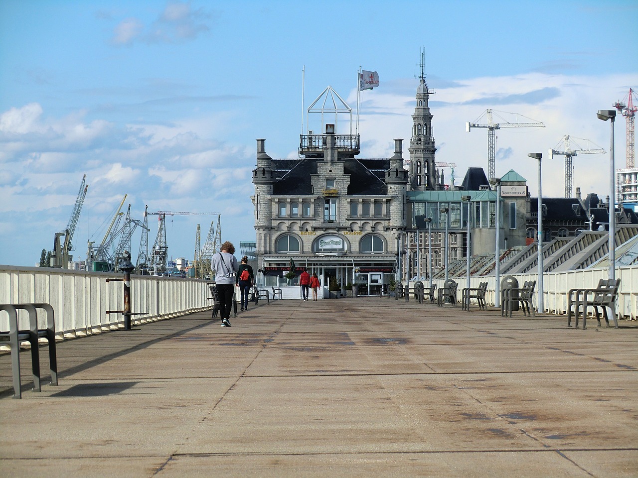 antwerp harbor old free photo