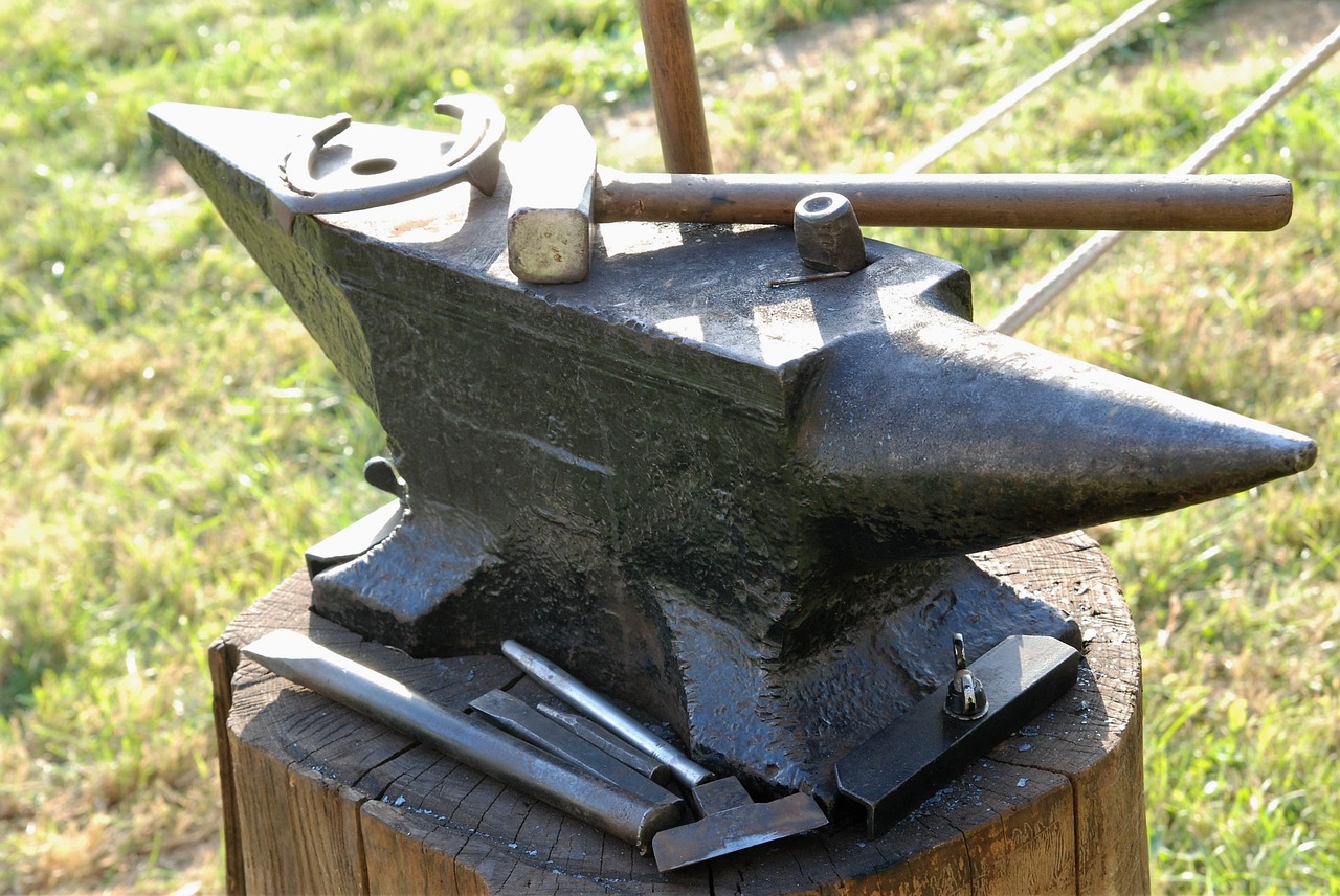 anvil farrier blacksmith tools free photo