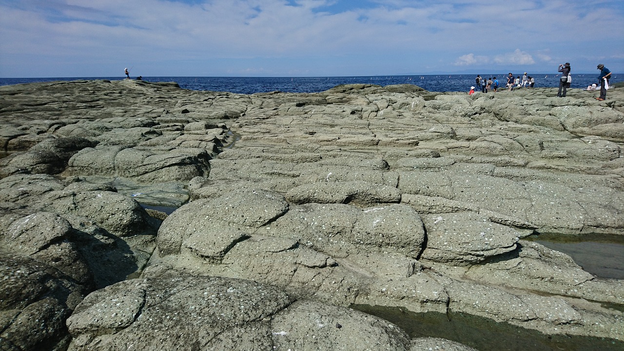aomori coast rock free photo