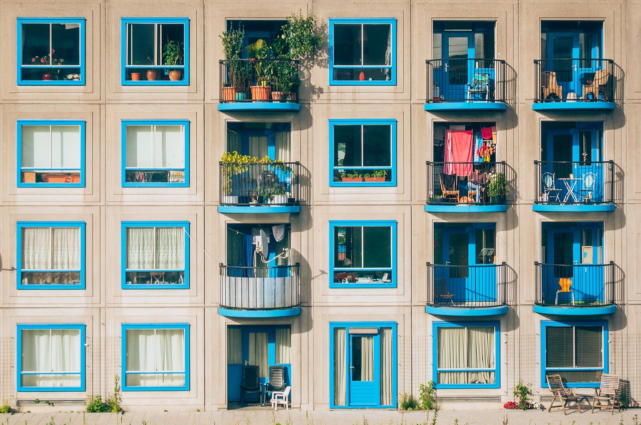 apartments architecture balconies free photo