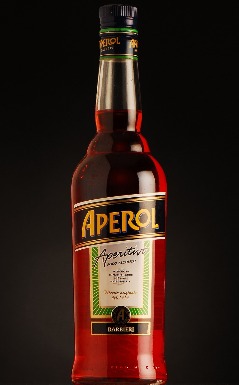 aperol bottle alcohol free photo