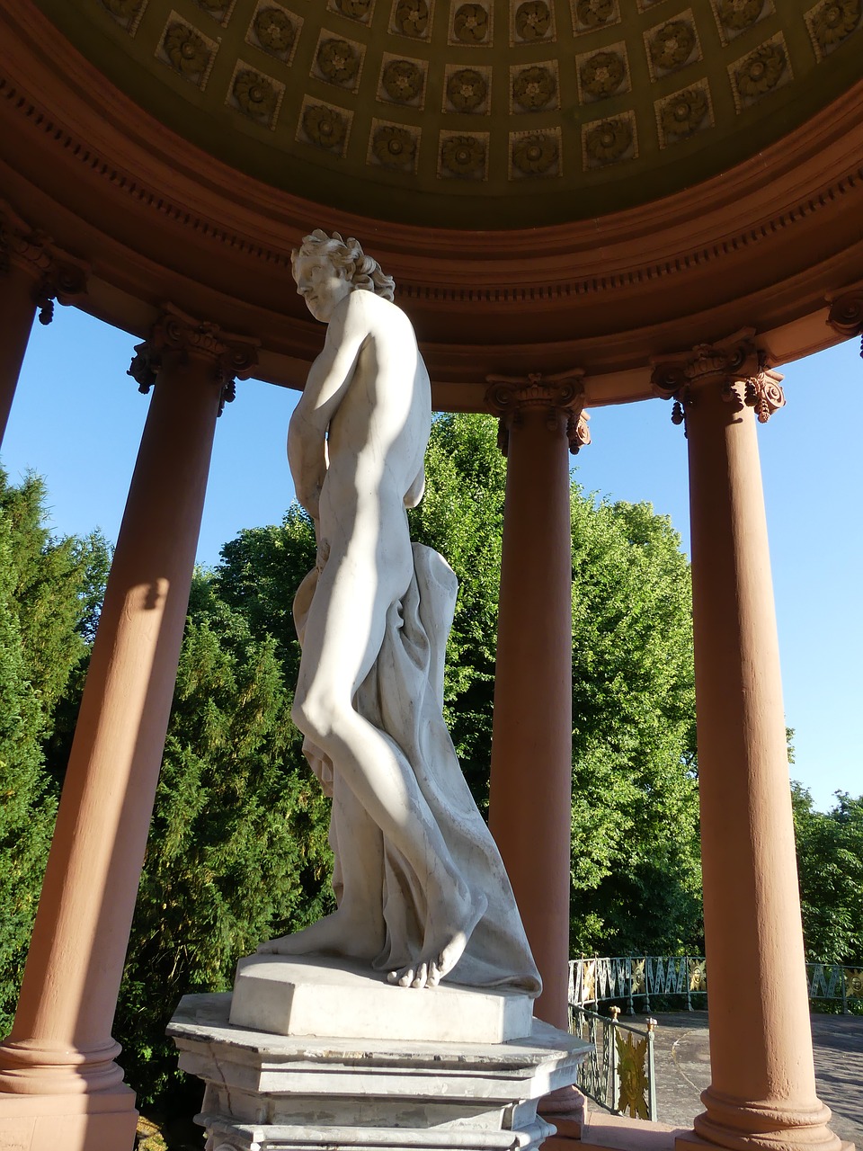 apollo temple schwetzingen castle garden free photo