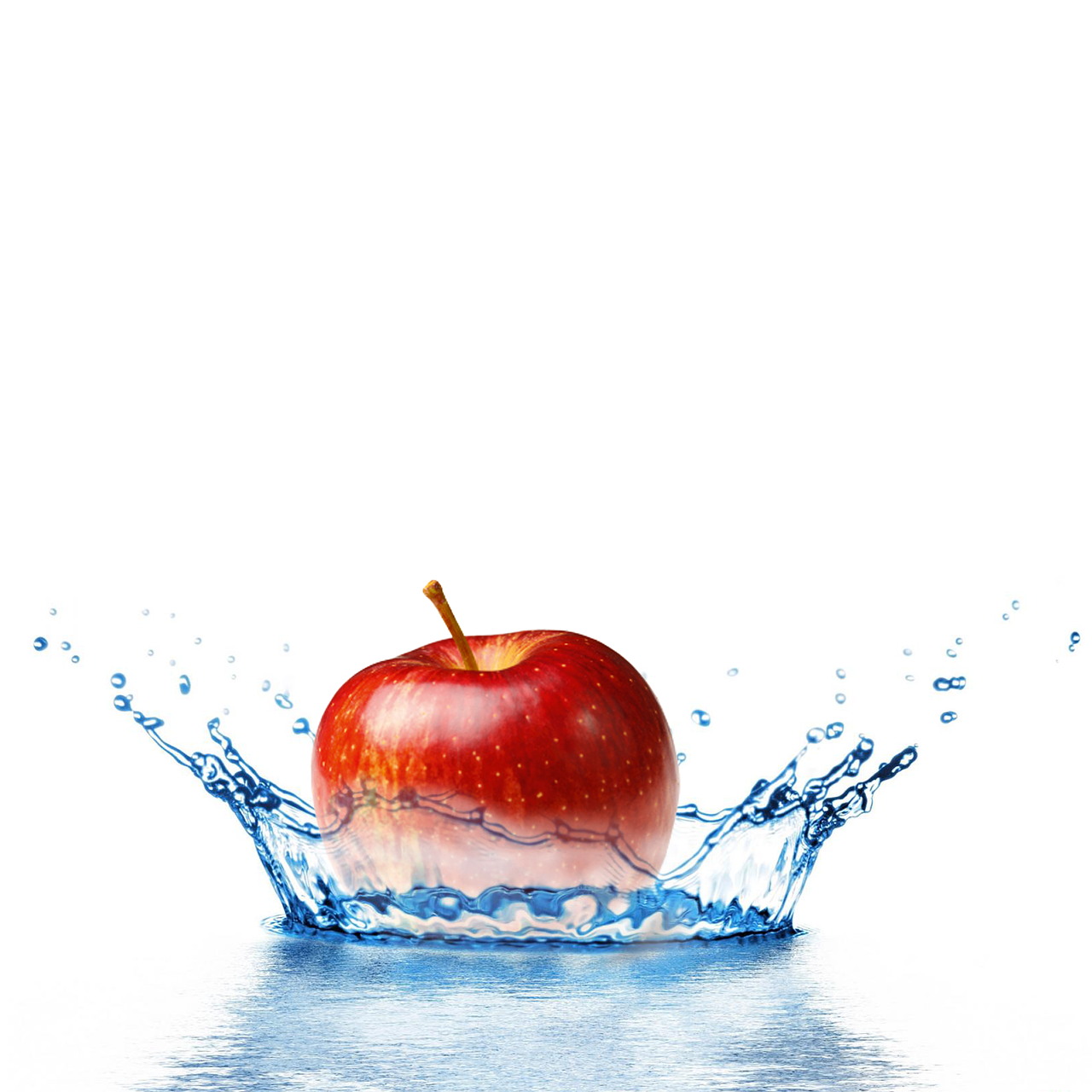 apple splash food free photo