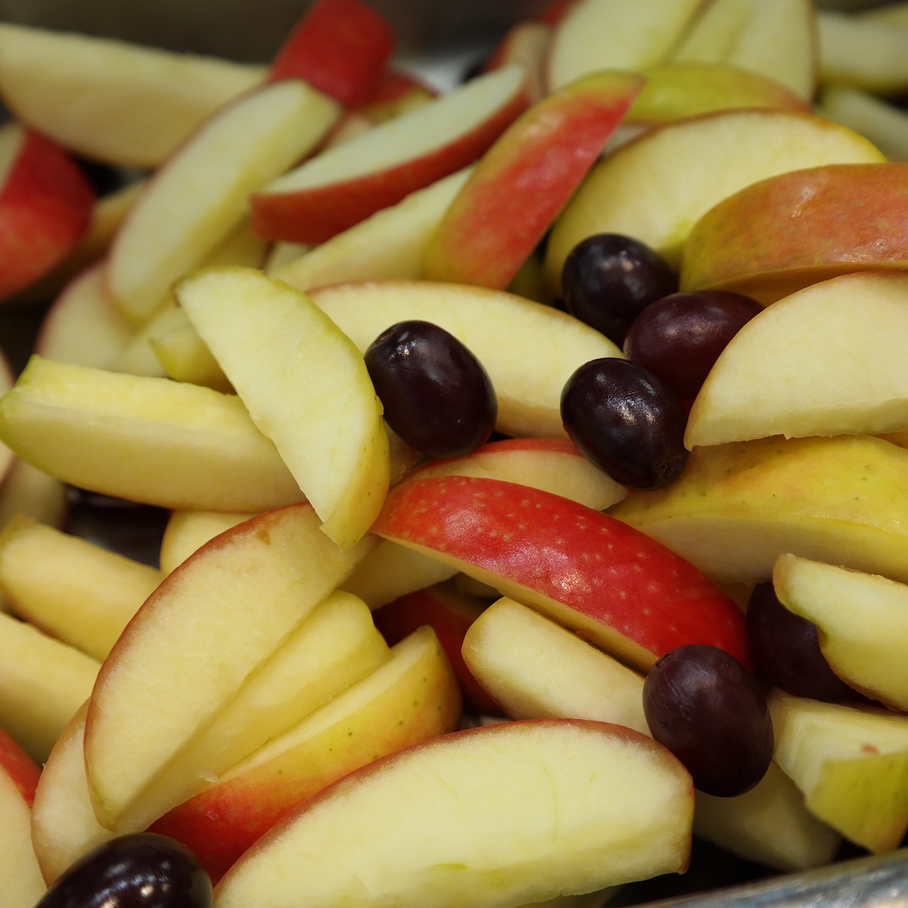 apple grape fruit salad free photo