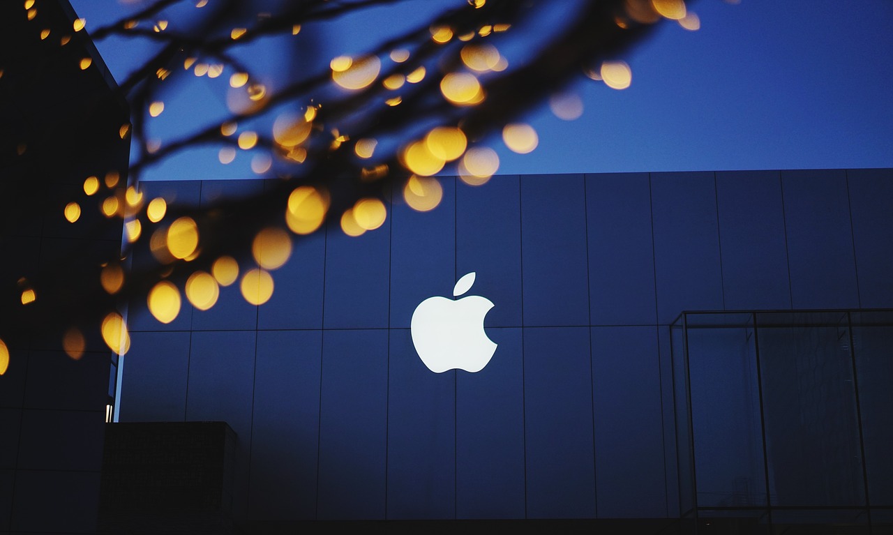 apple bokeh building free photo