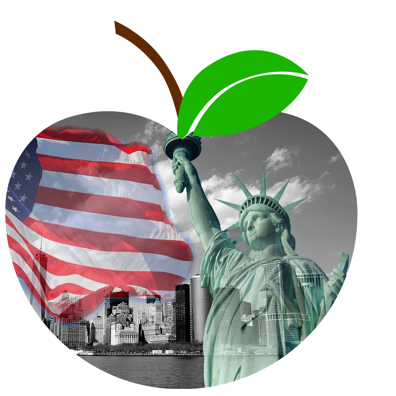 apple new york ny manhattan free photo