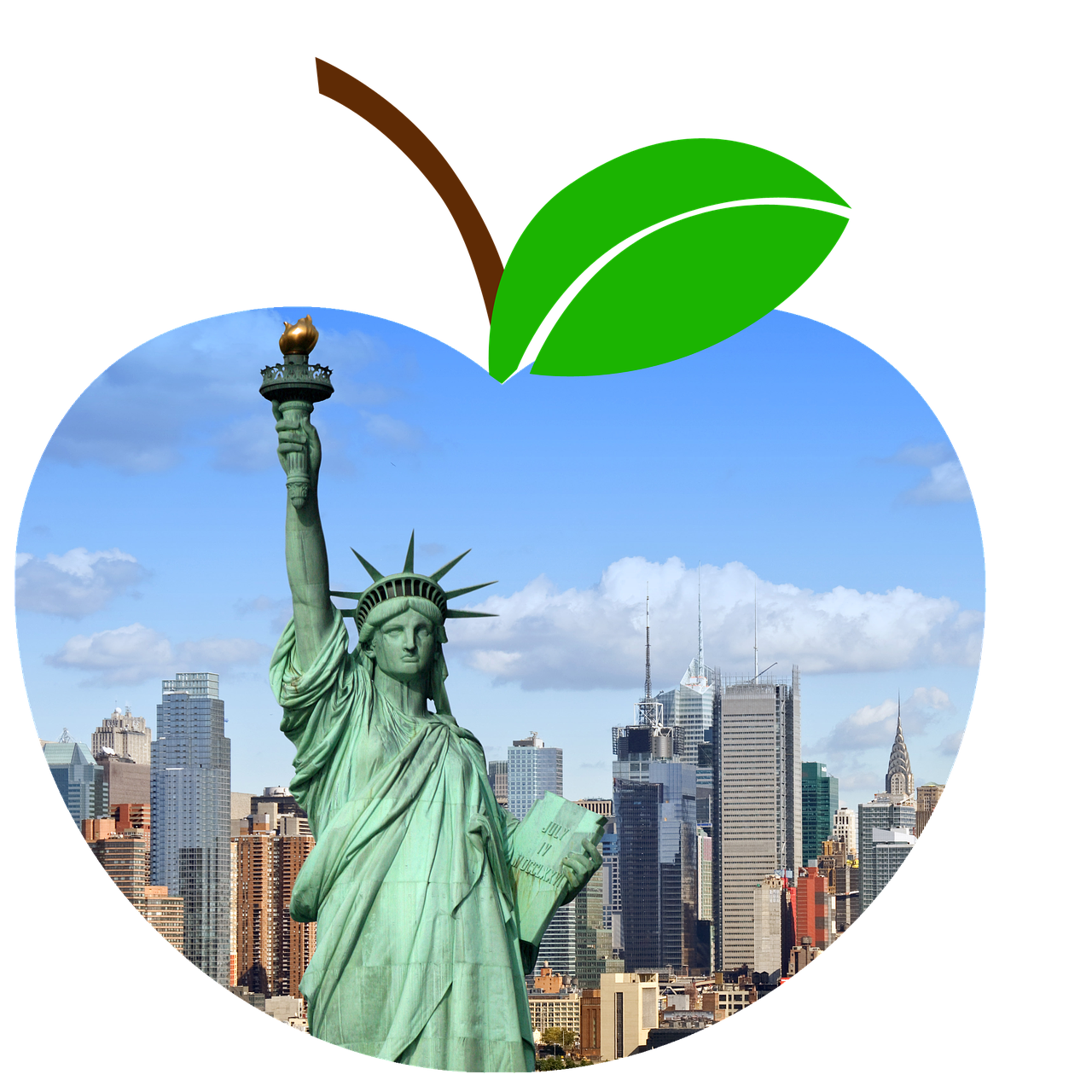 apple new york ny manhattan free photo