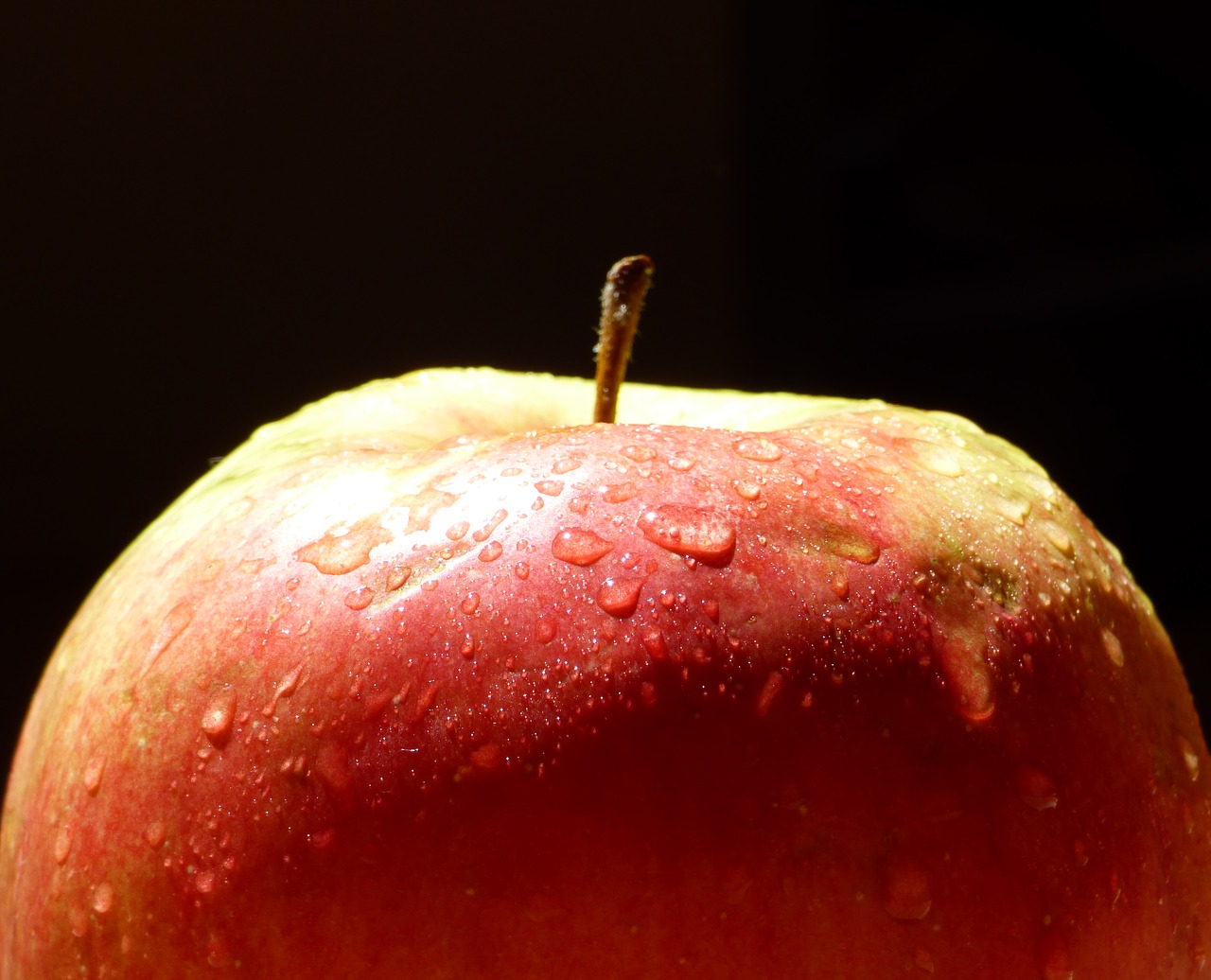 apple fruit red and yellow apple free photo