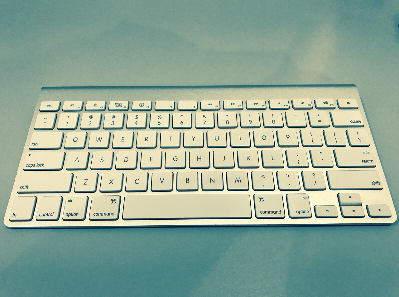 apple keyboard notebook free photo