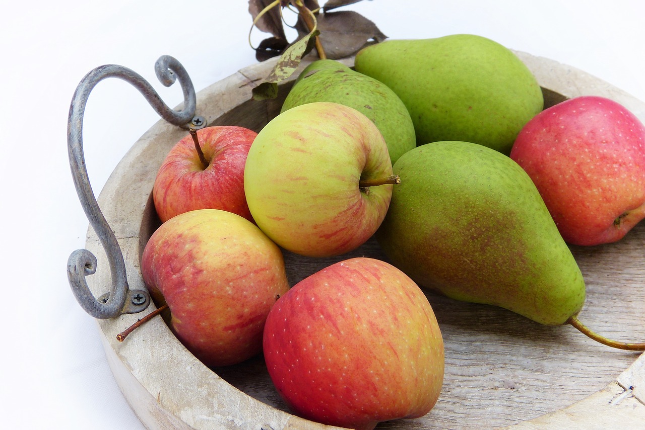 apple pear tray free photo