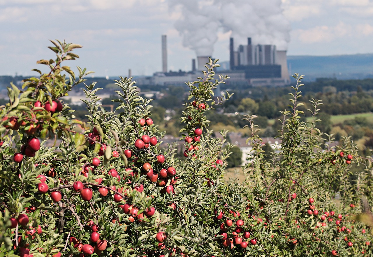 apple power plant coal fired power plant free photo