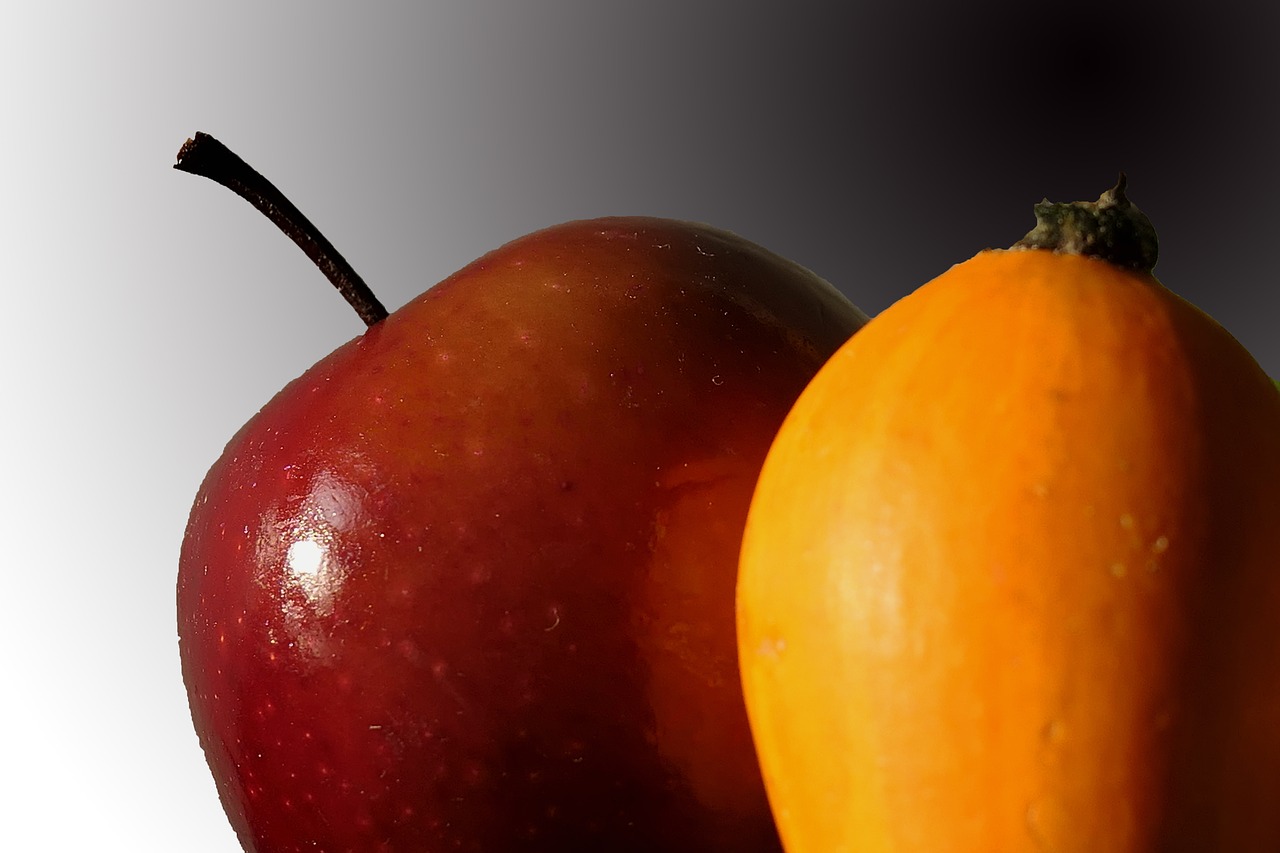 apple pumpkin autumn free photo