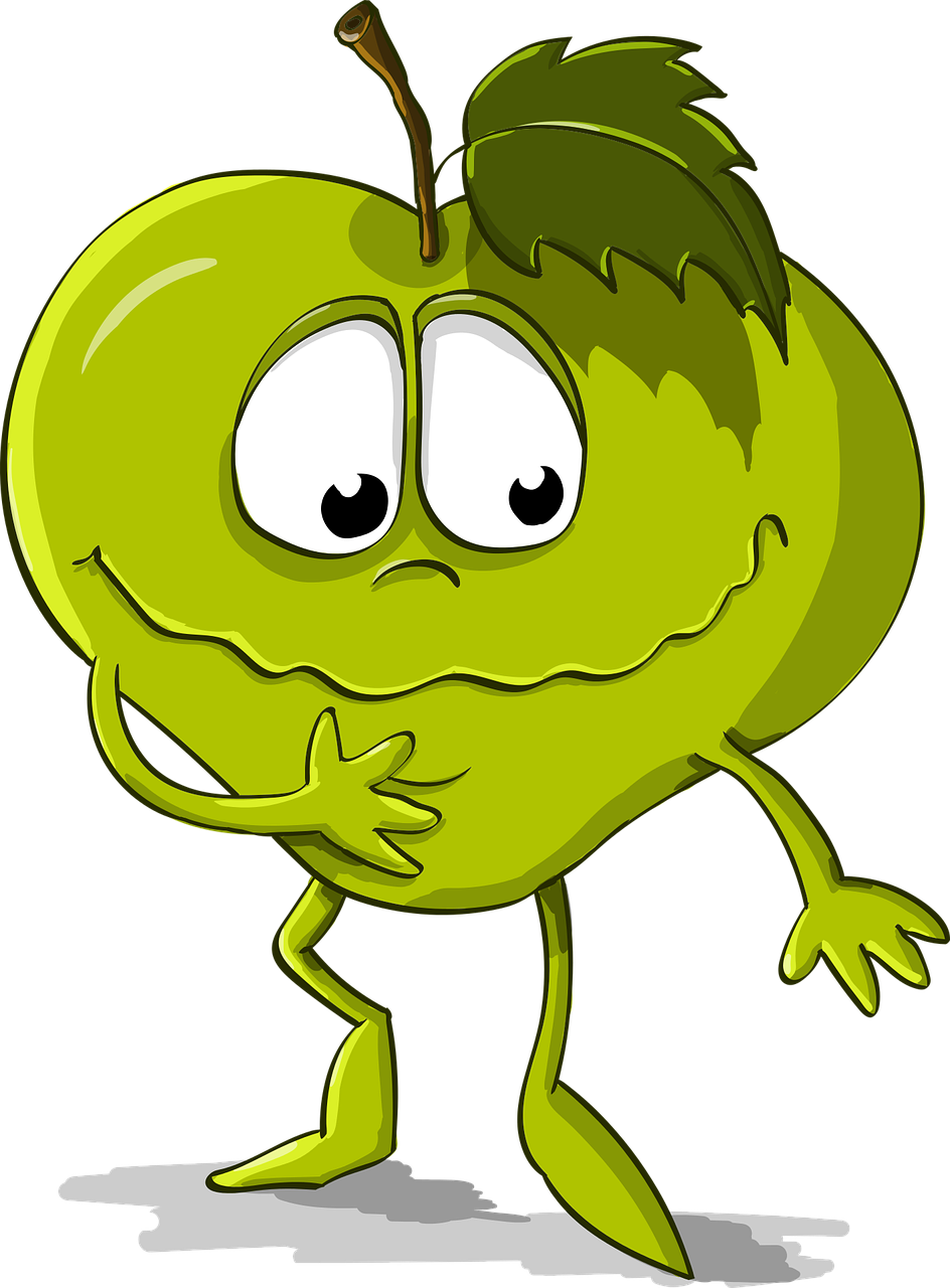 Download free photo of Apple,funny,smile,cartoon,character - from  