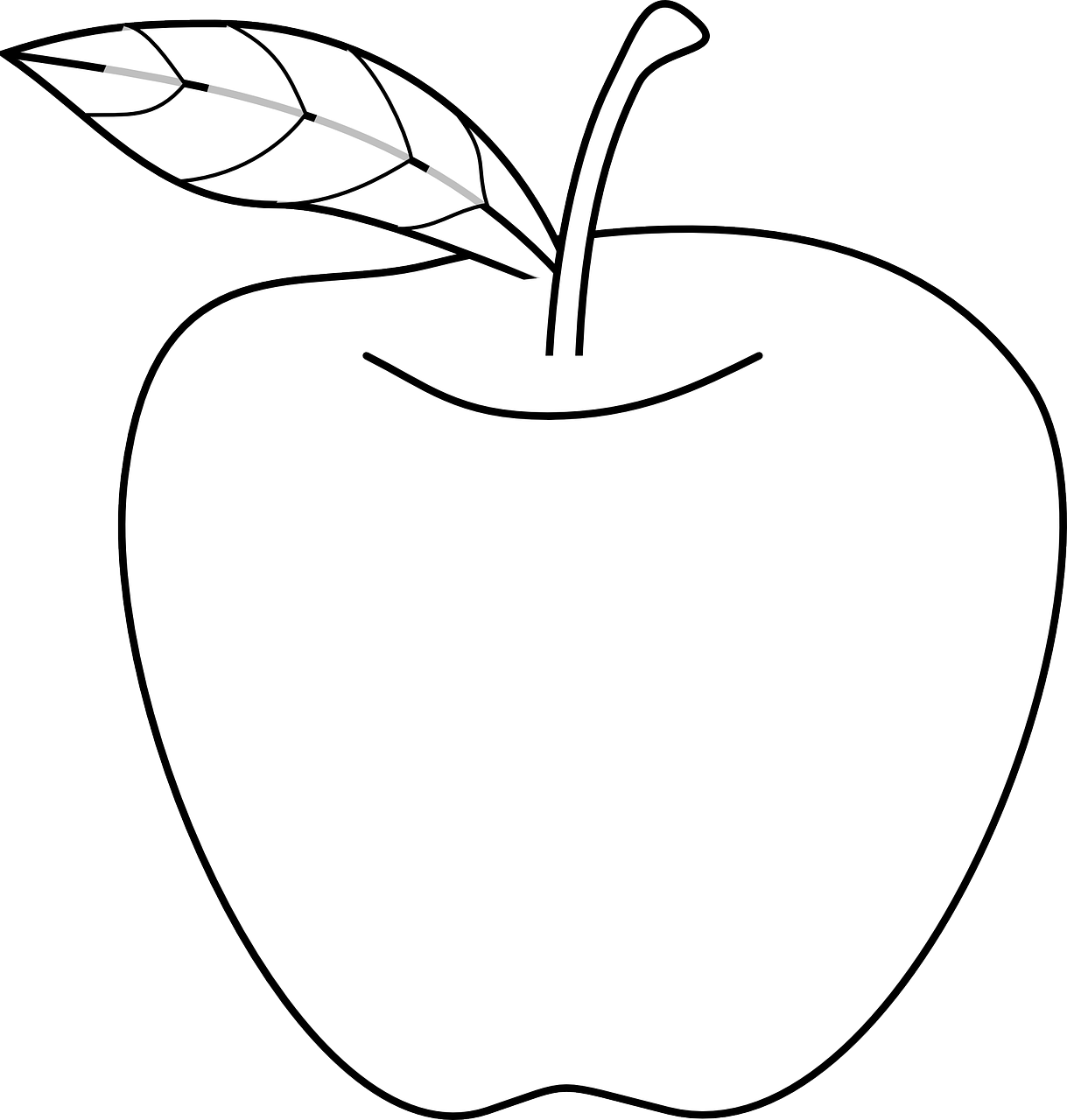 Apple,food,fruit,outline,fruits - free image from needpix.com