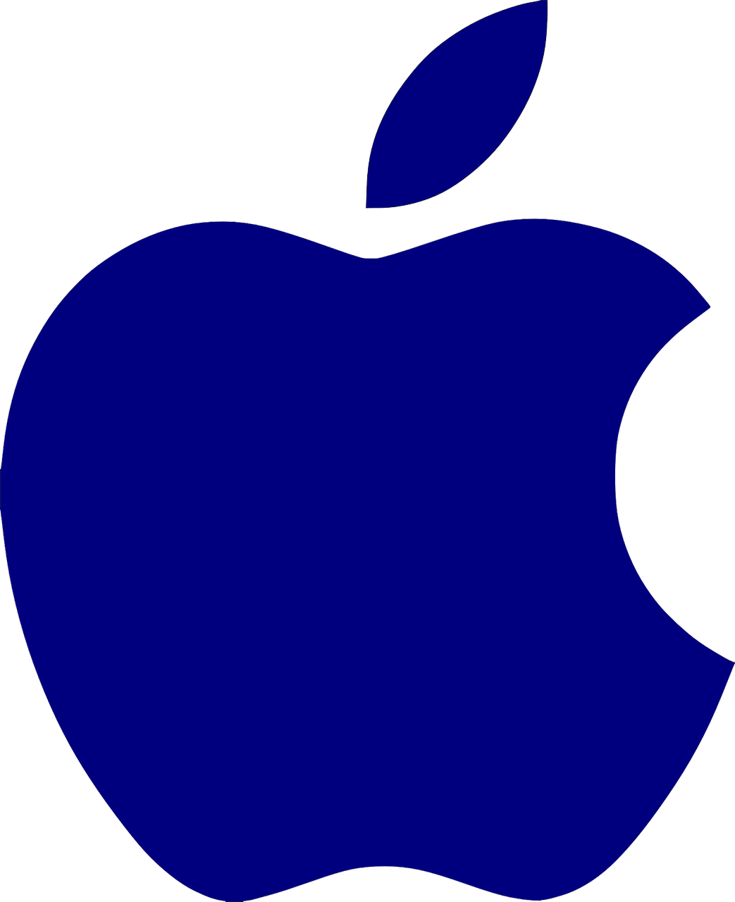 Apple,bite,blue,silhouette,icon - free image from needpix.com