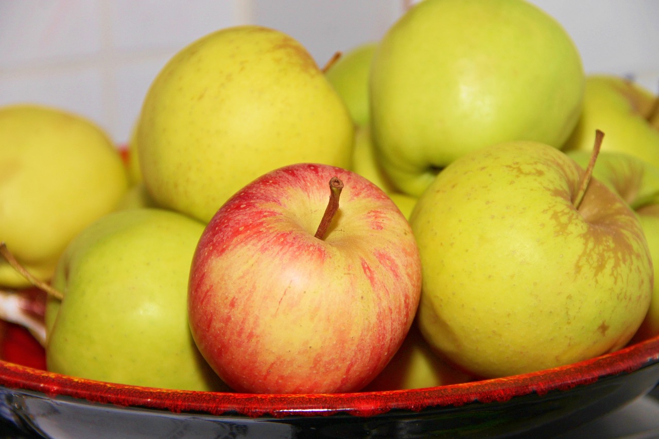 apple fruit fruit bowl free photo