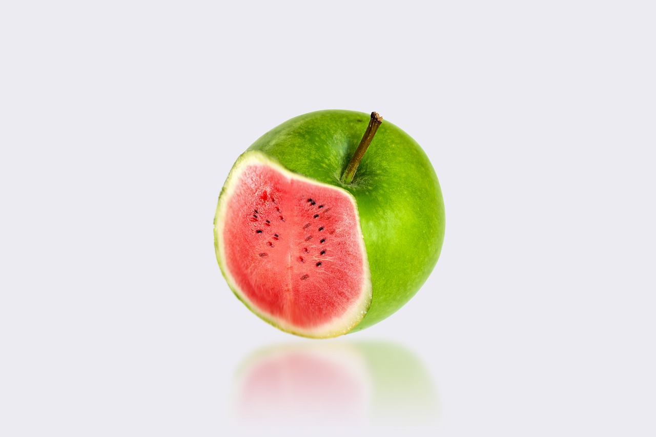 apple  fruit  watermelon free photo