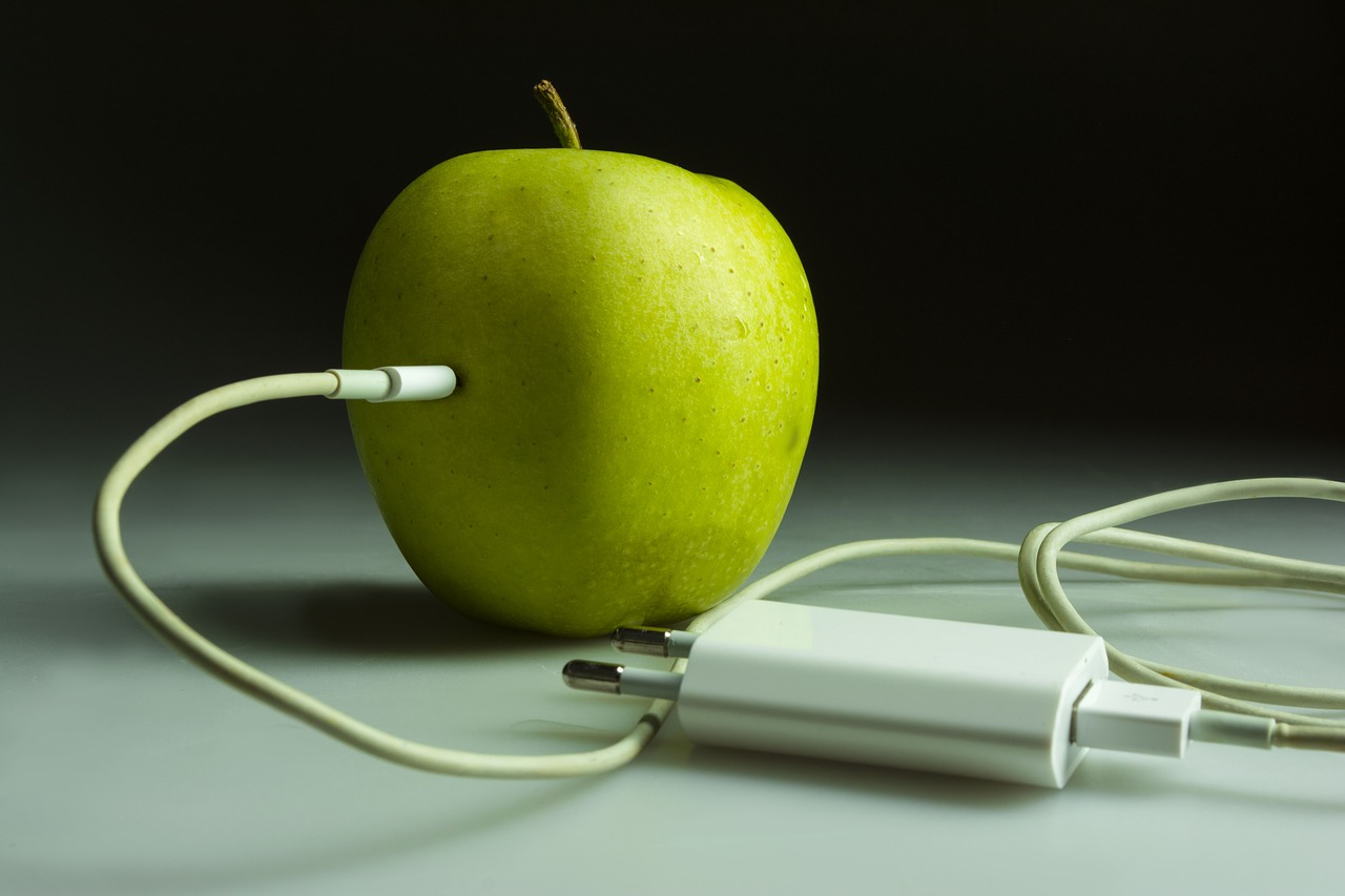 apple  absurd  charging free photo