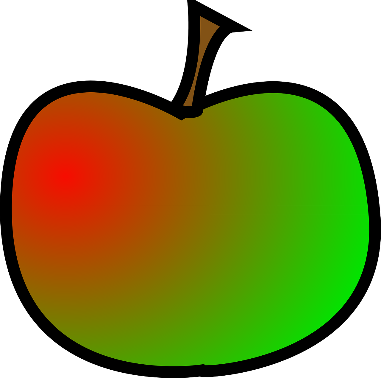 apple green red free photo