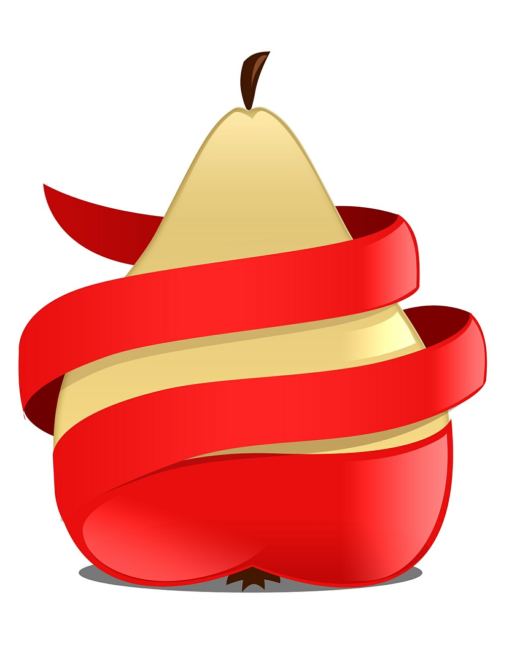 apple pear red free photo