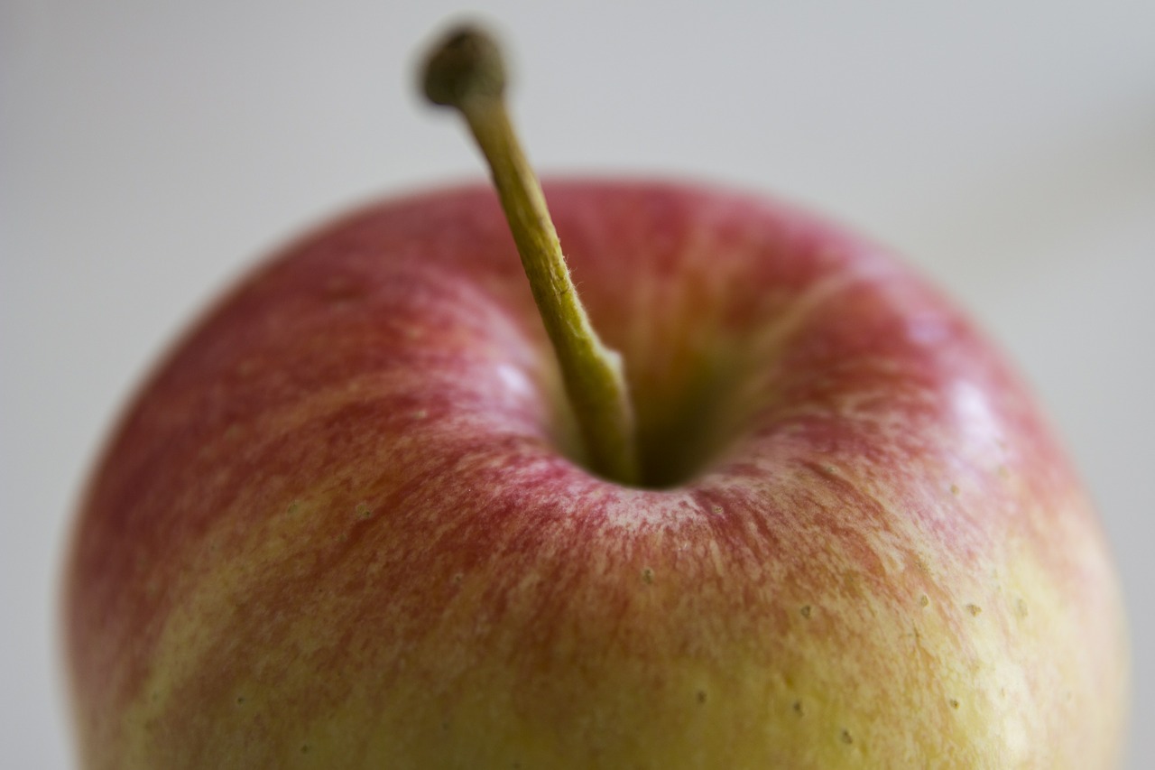 apple macro rossa free photo