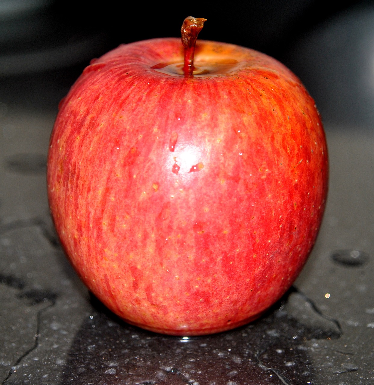 apple red water free photo