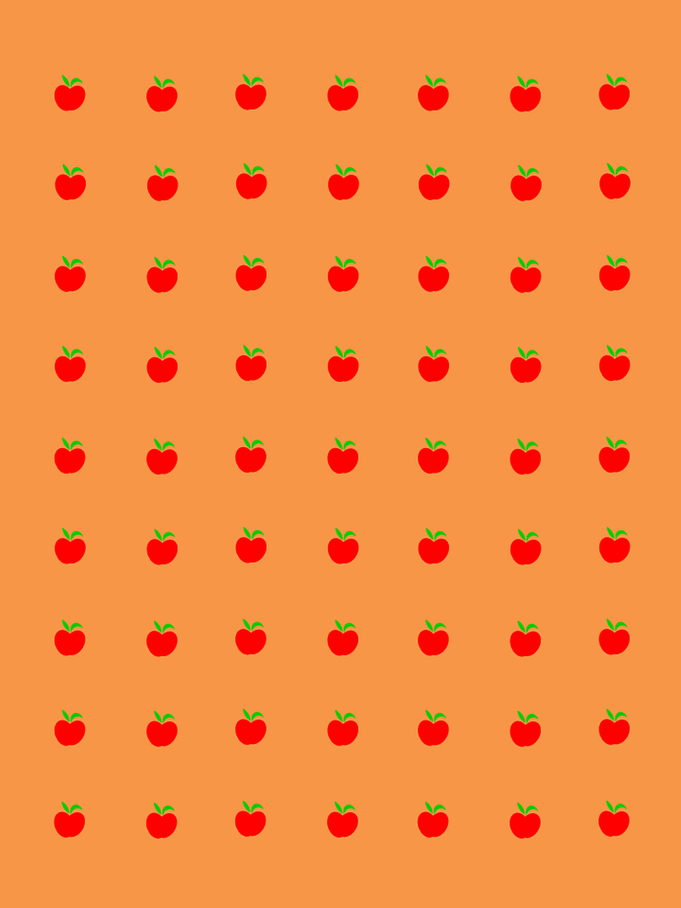 apple pattern orange free photo