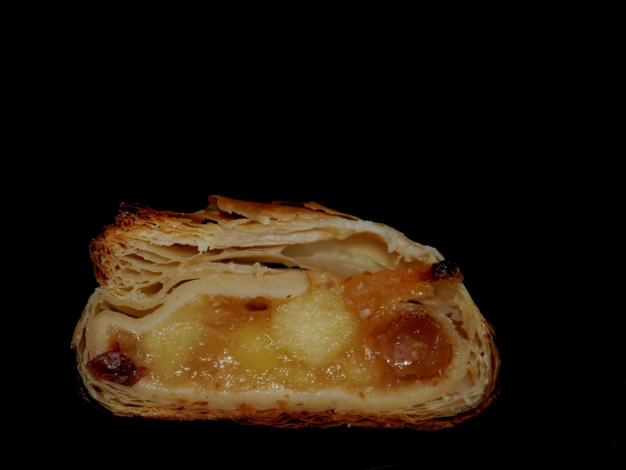 apple strudel puff pastry apple free photo