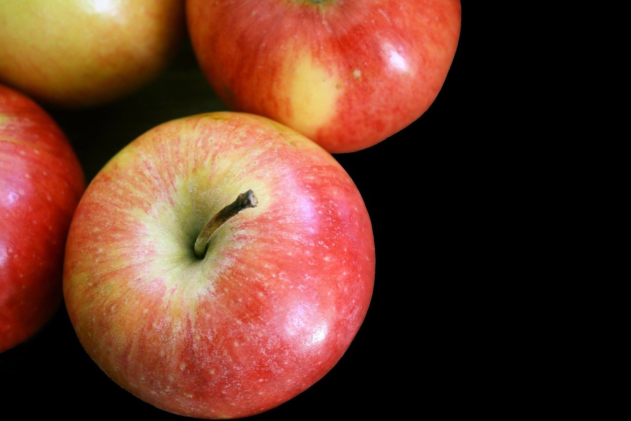 apples isolated fruit free photo