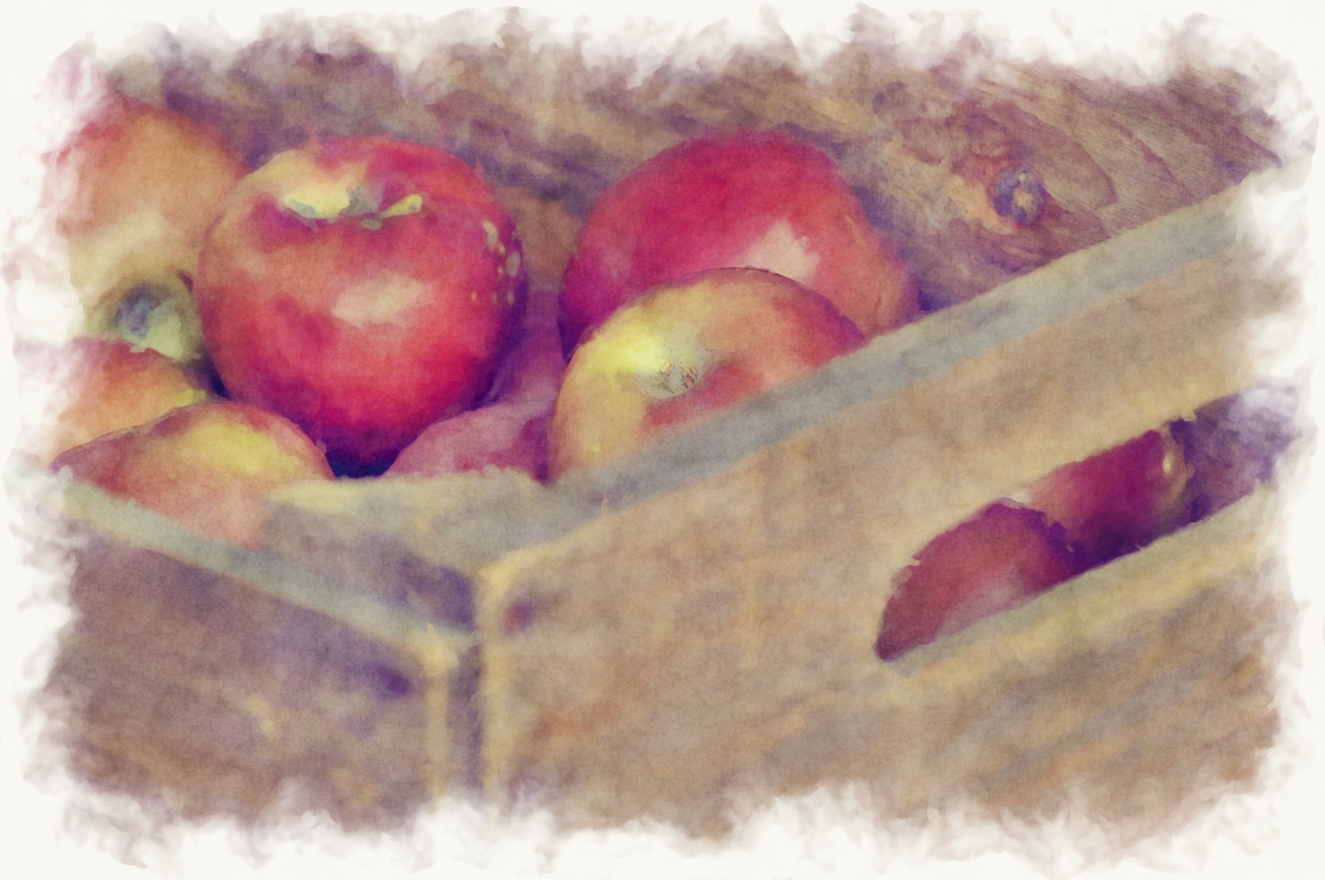 apple apples crate free photo