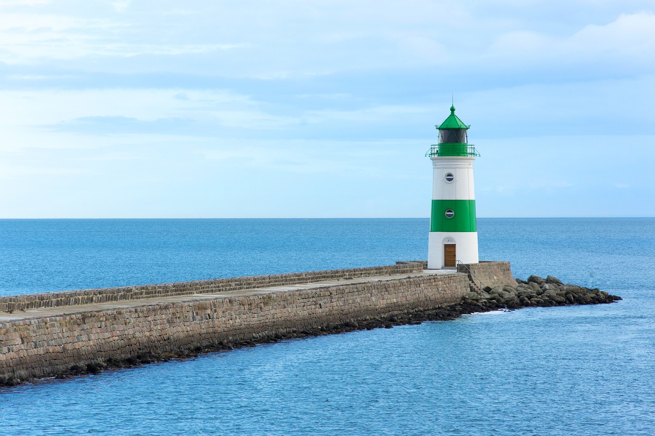 approximately lighthouse north sea free photo